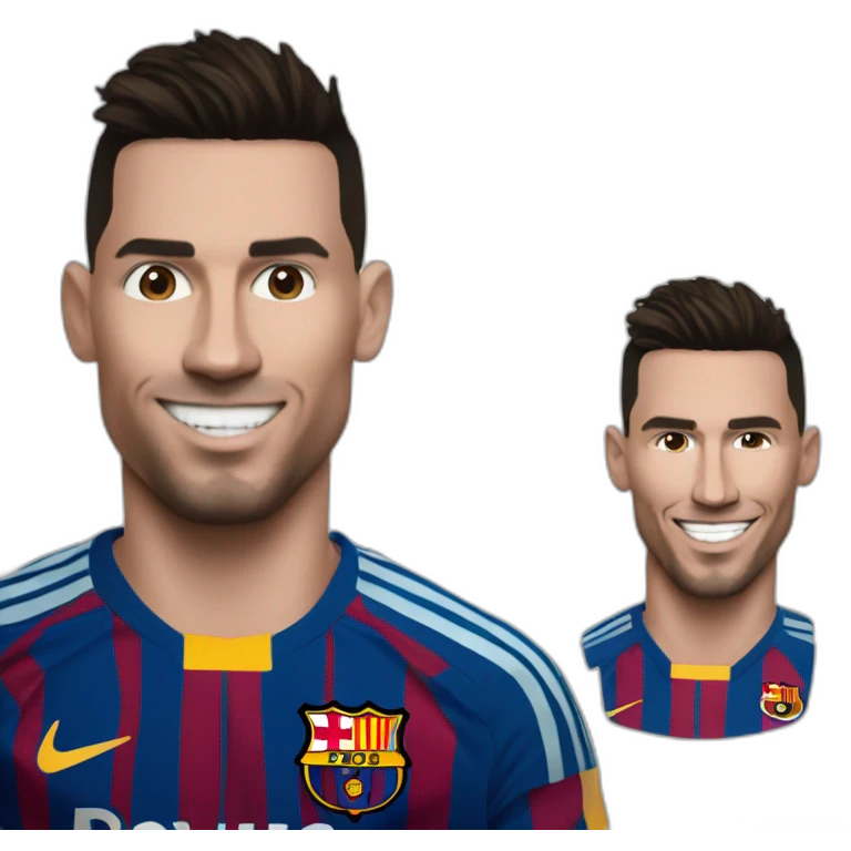 Ronaldo sur messi emoji