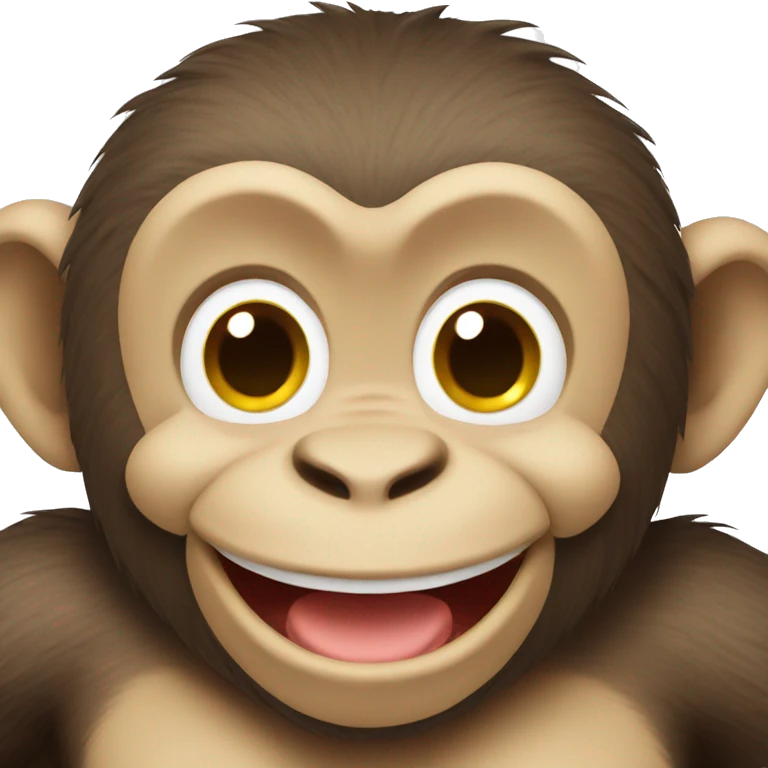 Happy monkey emoji
