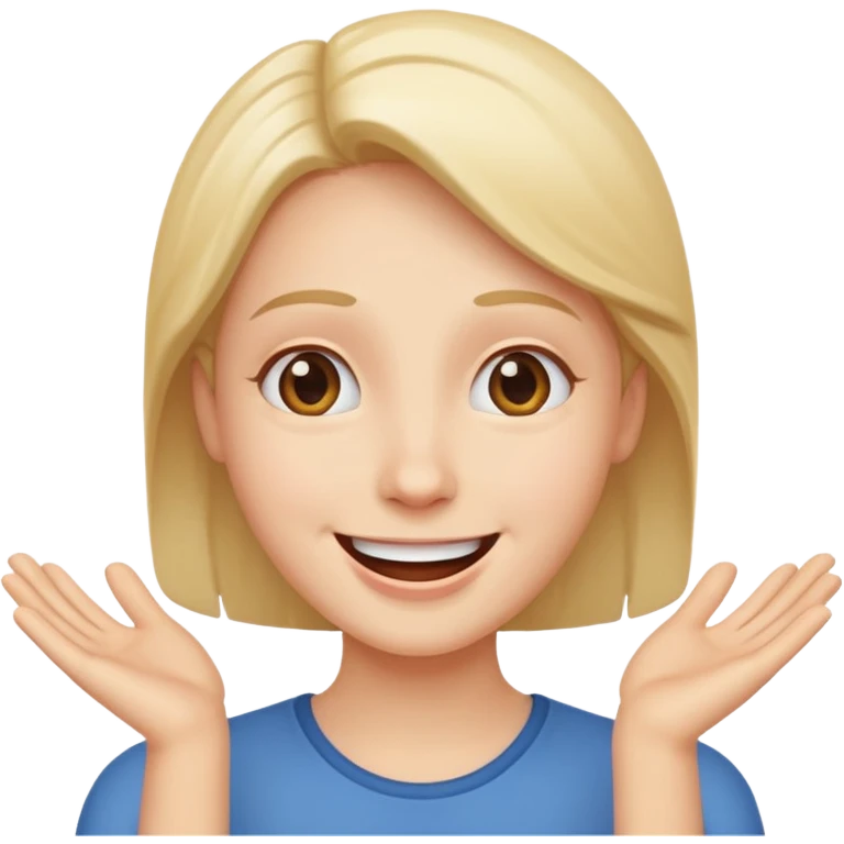 Personne qui fait semblant de croire en quelqu'un  emoji