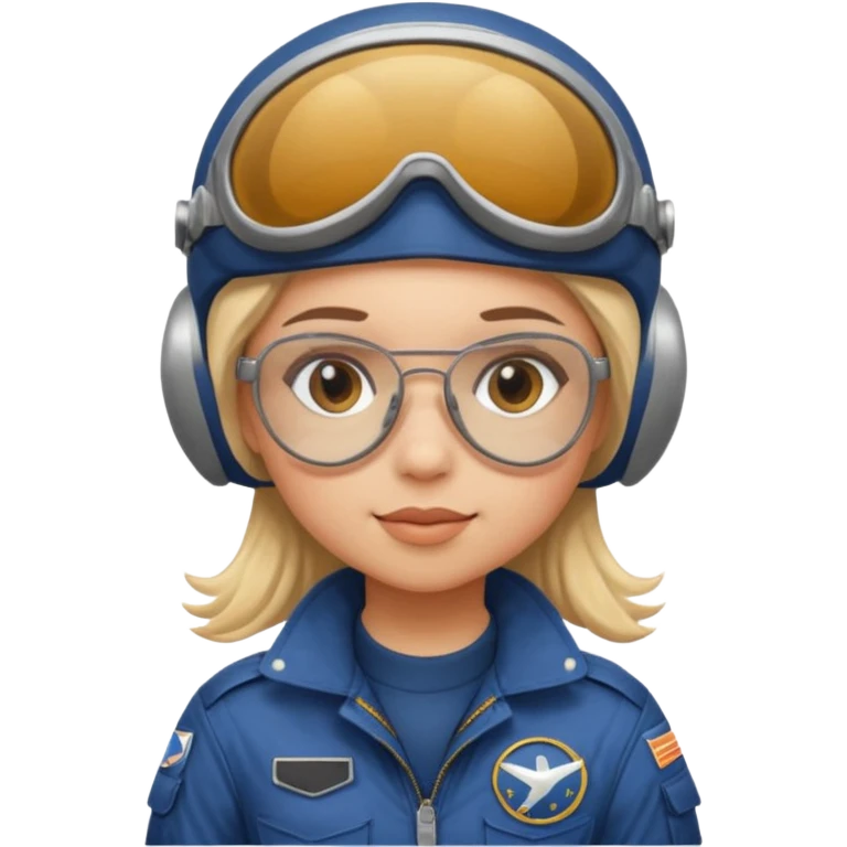 female kid pilots emoji