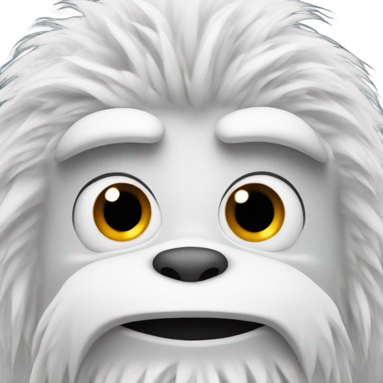 squatting yeti emoji emoji