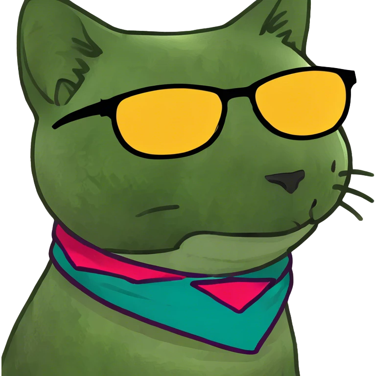 Cat with sunglasses emoji