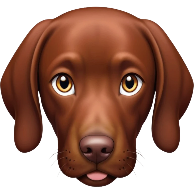 reddish brown german short haired pointer emoji