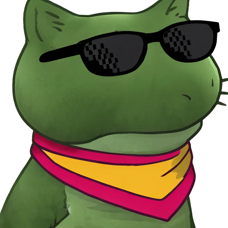 Cat with sunglasses emoji