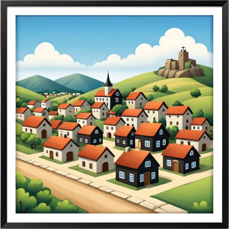 pequeño pueblo emoji