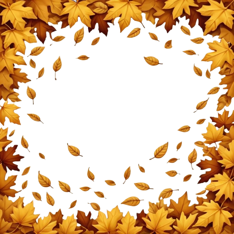 Falling golden leaves emoji