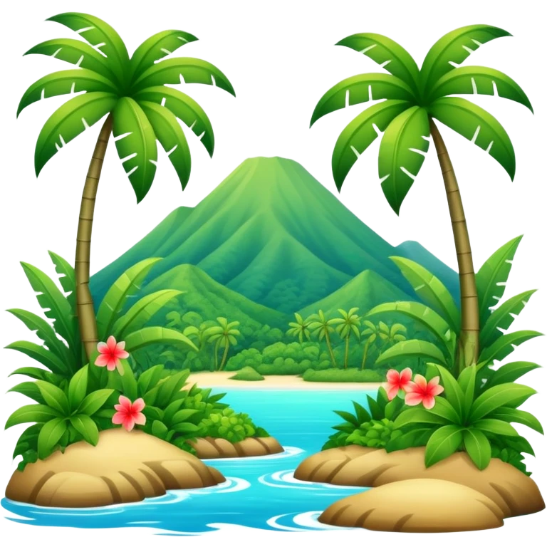 Tropical scenery  emoji