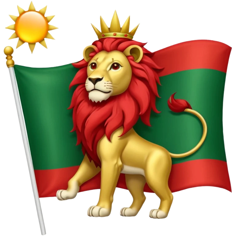 پرچم شیر و خورشید پهلوی ایران emoji