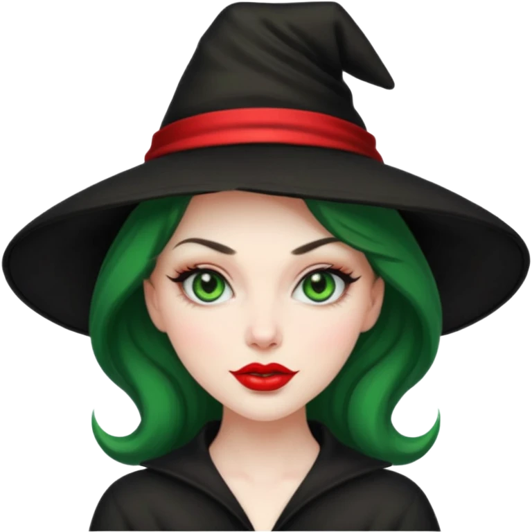 Pin up witch emoji