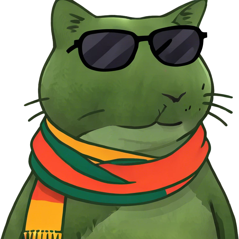 Cat with sunglasses emoji