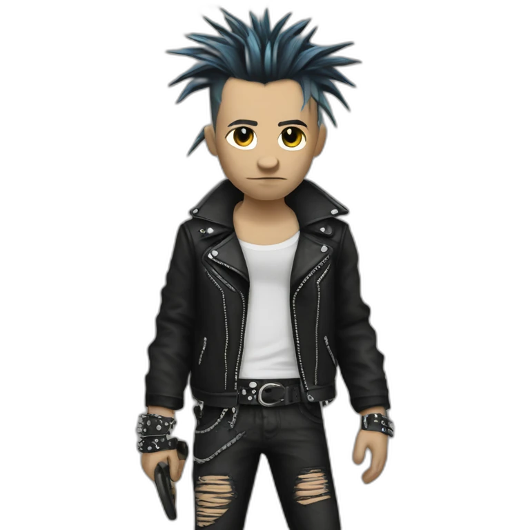 Punk gótico coleta emoji