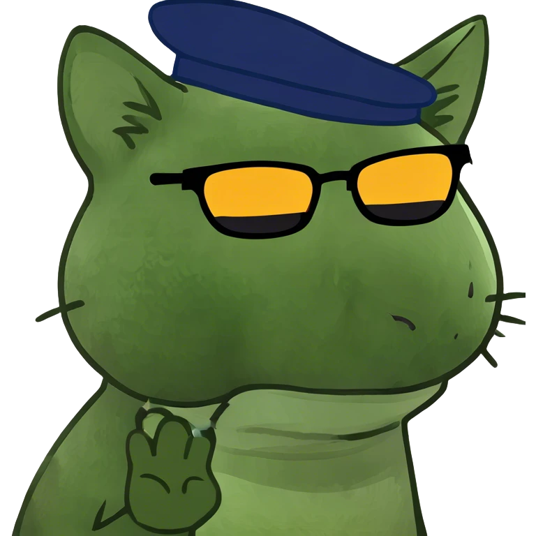 Cat with sunglasses emoji