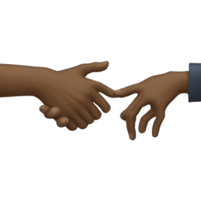 Cursed handshake emoji