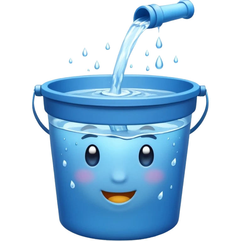 Chucked bucker of water emoji