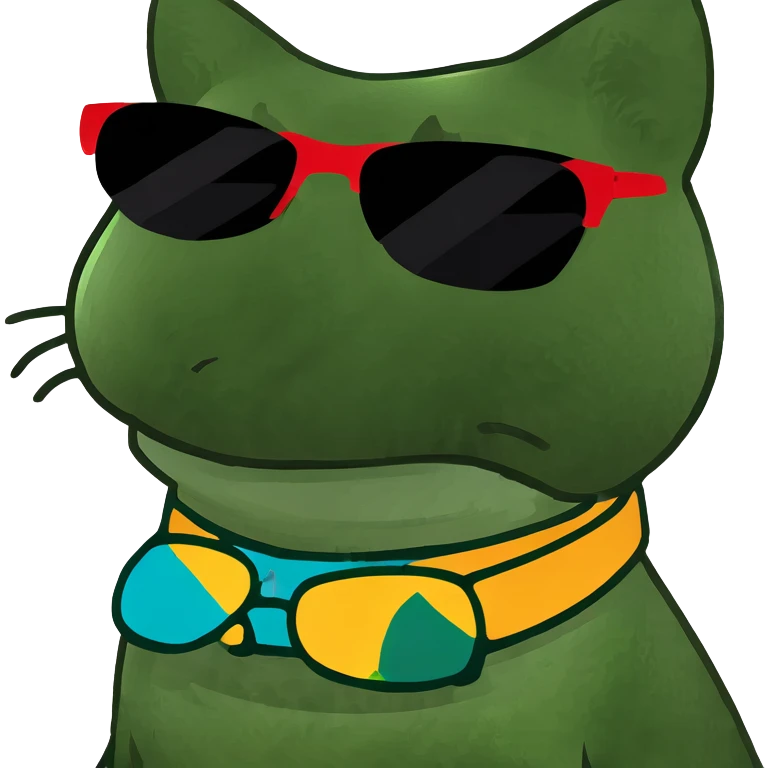 Cat with sunglasses emoji
