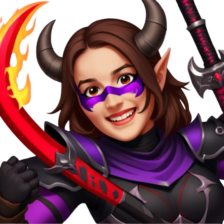Demon-Horned Warrior emoji