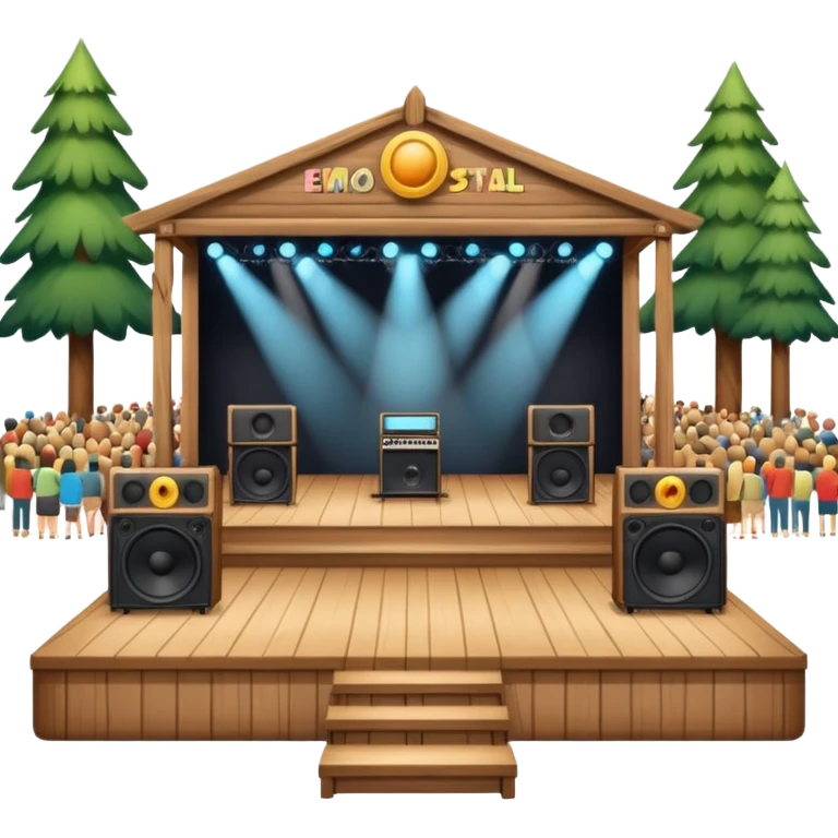 stage at the music festival emoji