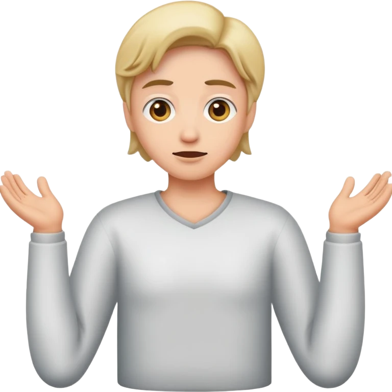 Shrugging shoulders emoji