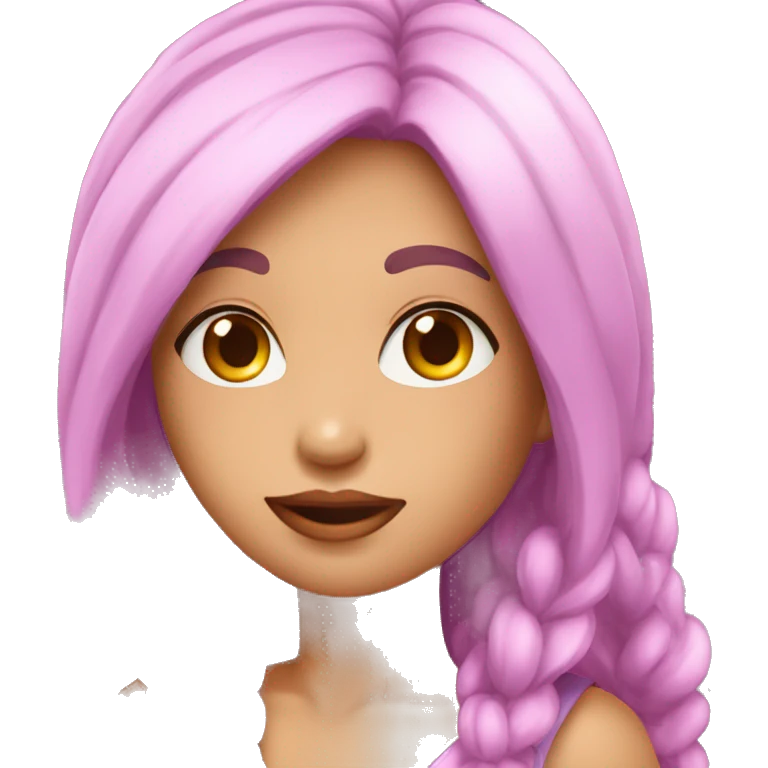 Menina cacheado jogando beijo emoji