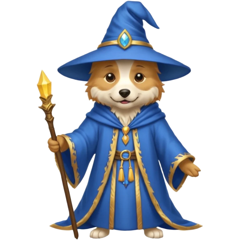 Dog wizard emoji