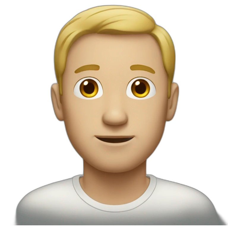 simple white man emoji