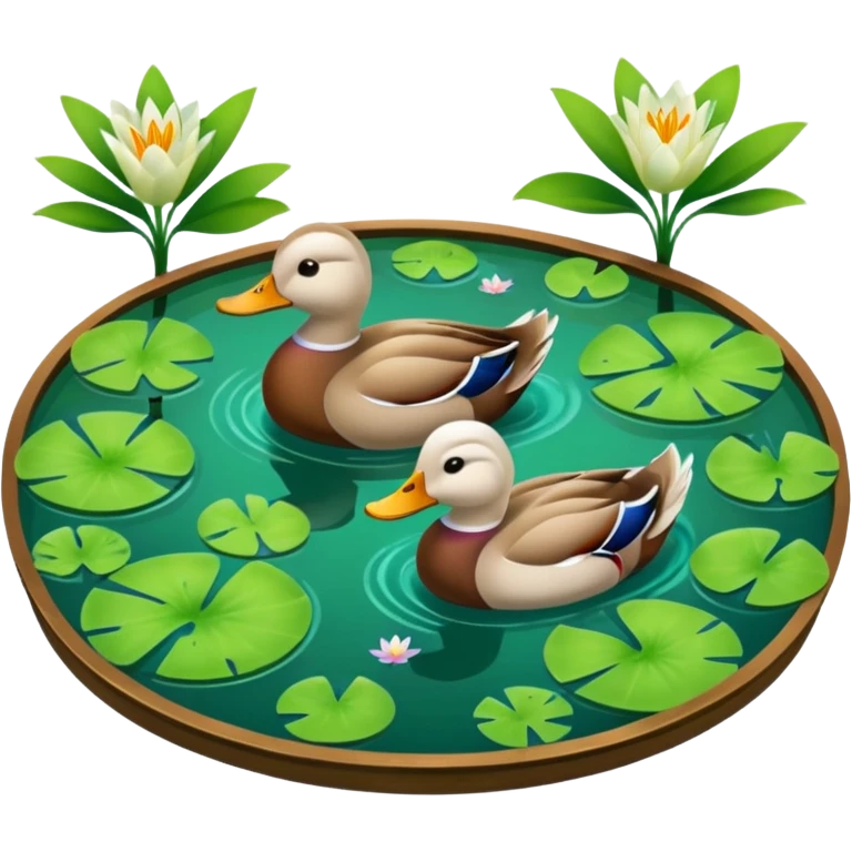 Duck pond emoji