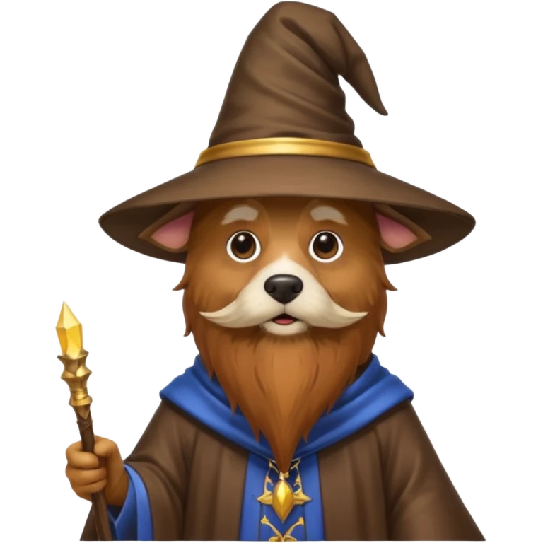 Dog wizard emoji