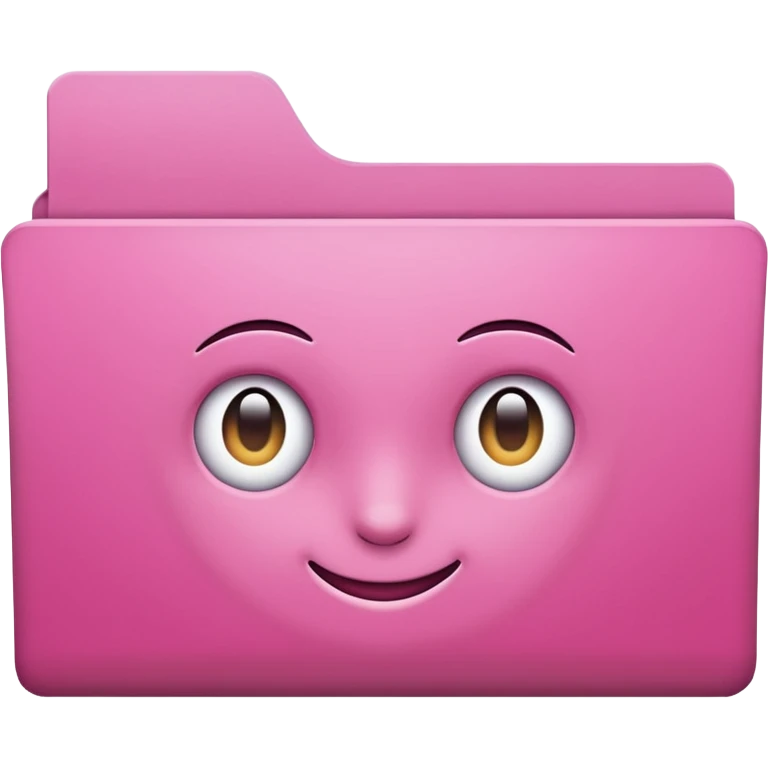 mix pink forward facing folder emoji