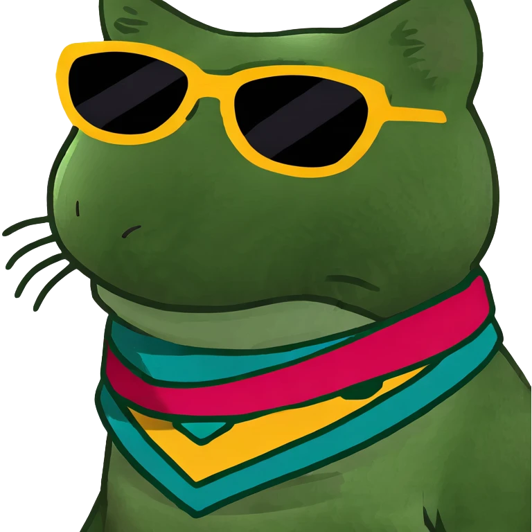 Cat with sunglasses emoji