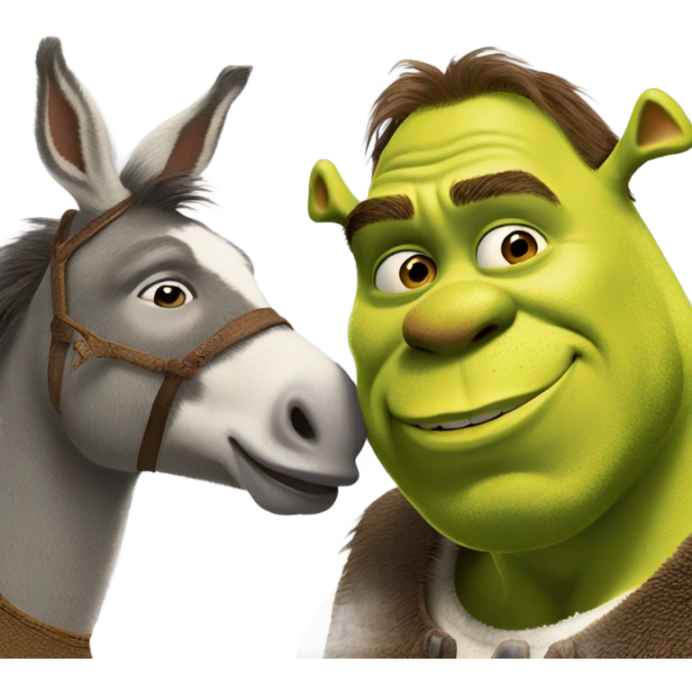 Shrek Kissing Donkey emoji