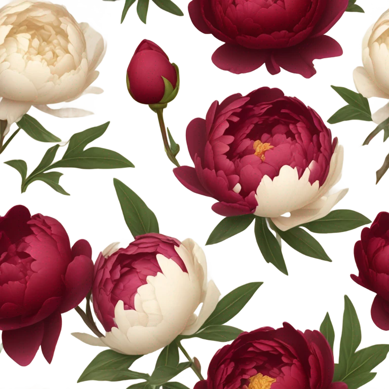 A cluster of deep red peonies and a flickering candle, tied together with a delicate lace ribbon emoji