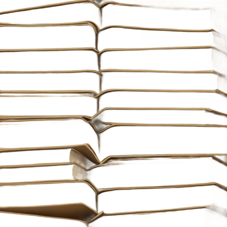 stack of beige books, aesthetics white pages emoji