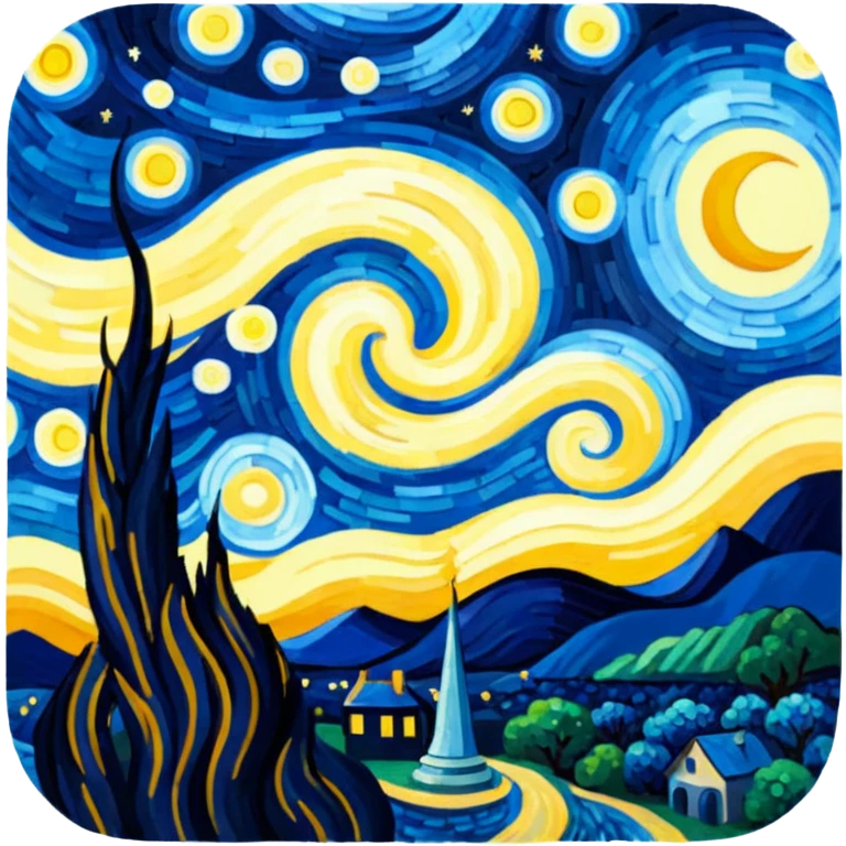 the starry night emoji