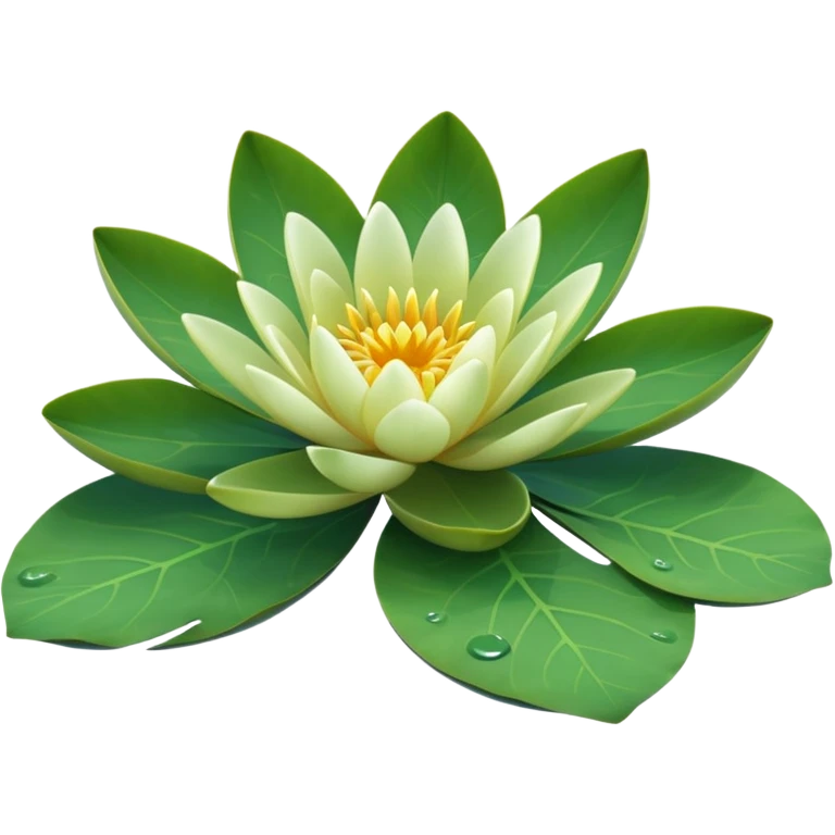 Water lily leaf (no flowers leaf only) emoji