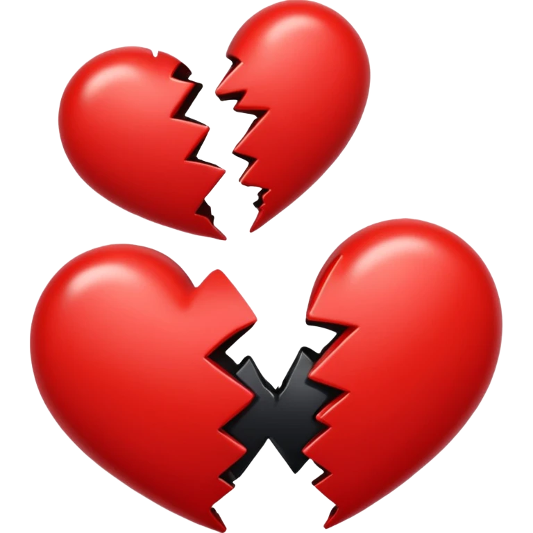 ❤️‍🩹this with 💔this emoji