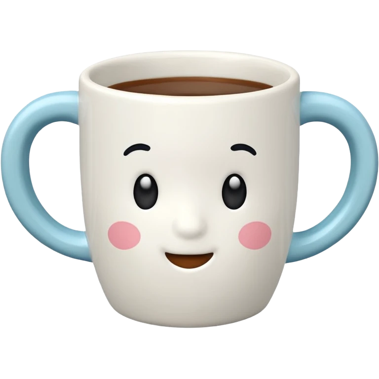 cute mug simple pattern no face emoji