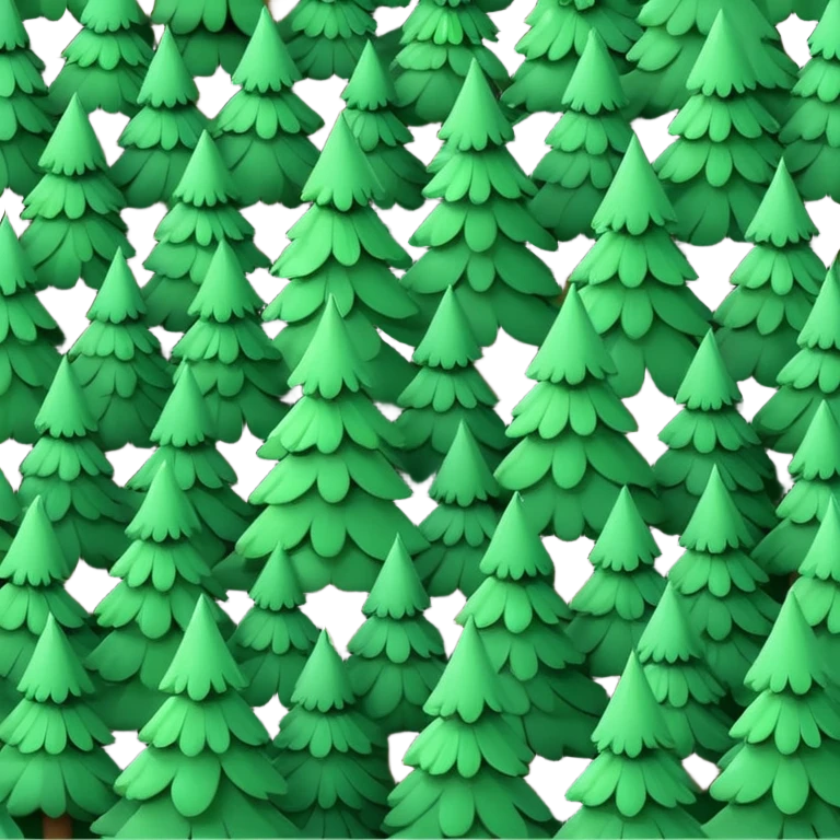 Christmas tree forest emoji