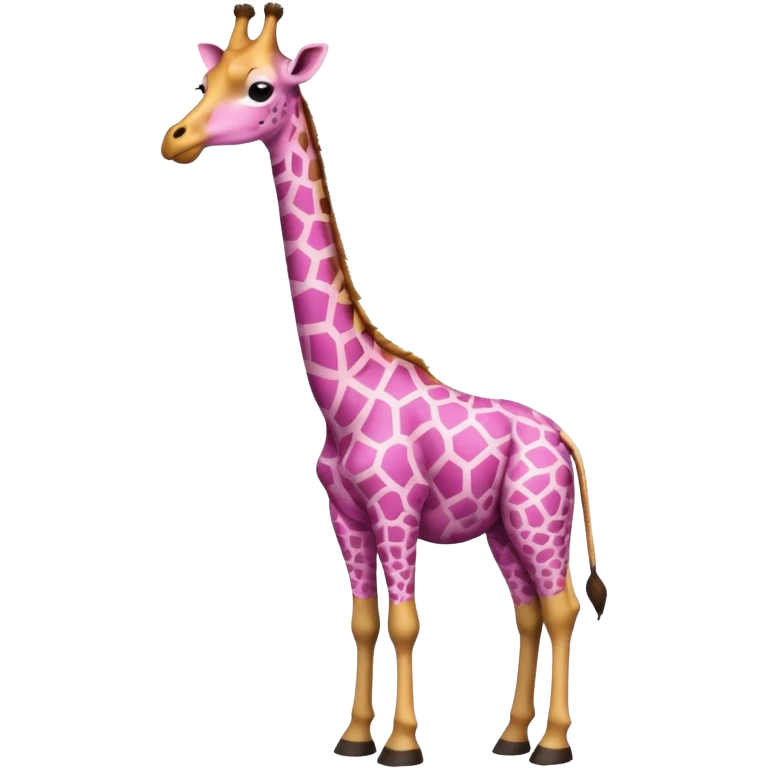 Giraffe with pink outfit emoji