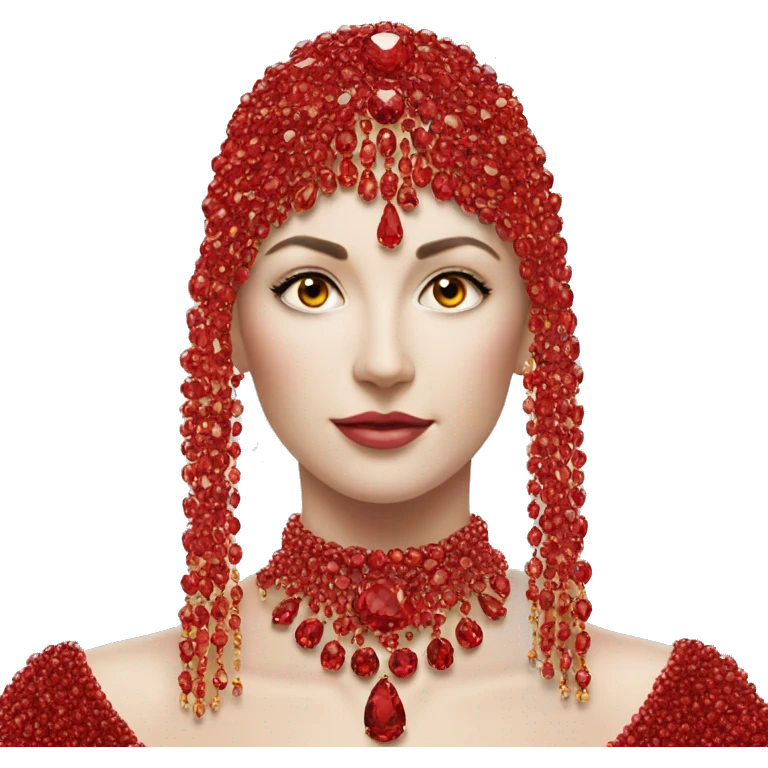 High jewellery red emoji