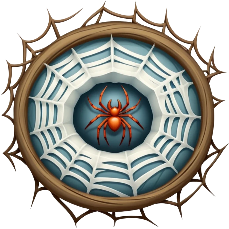 spider web nest emoji