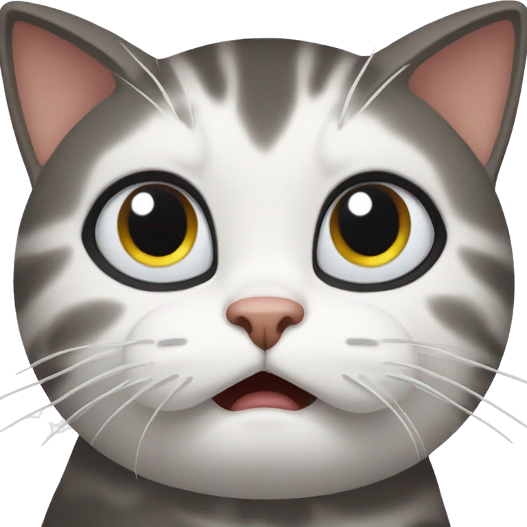 shock cat emoji