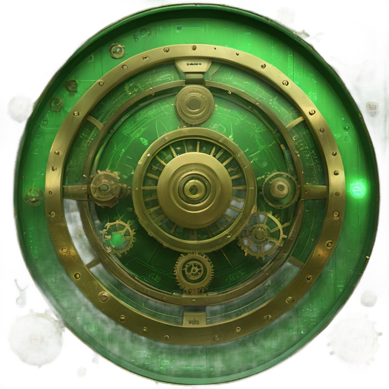 green steampunk radar screen emoji