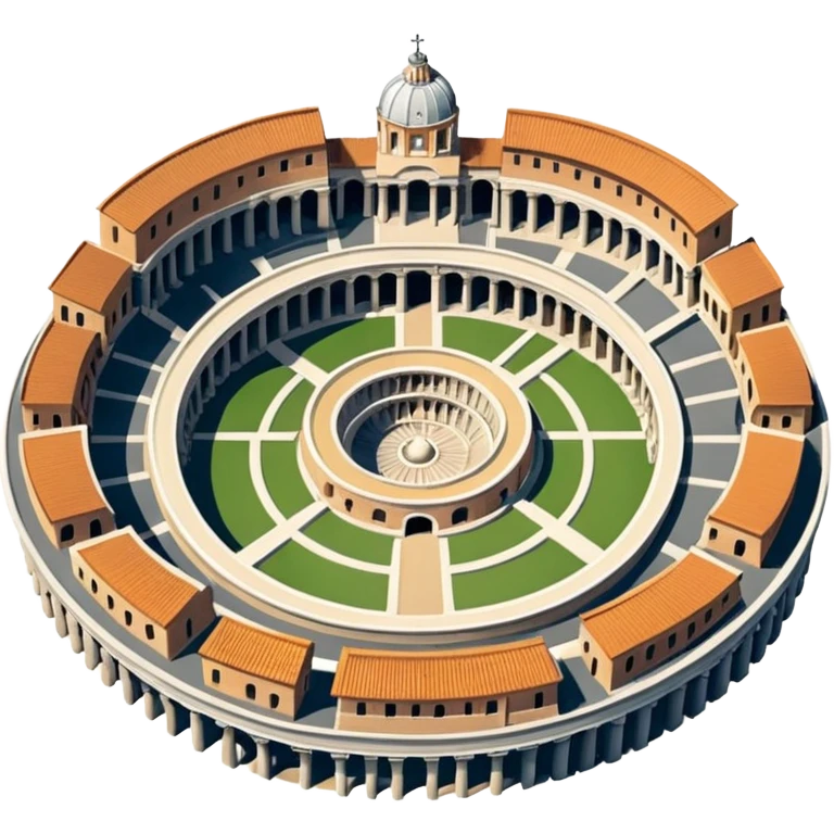 Imperial forum  rome 
no frame, no squared style, no square above
aereal view from up emoji