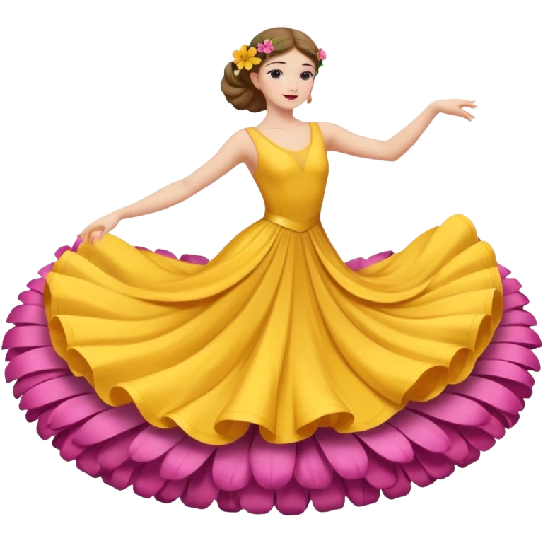 dancer on flower float emoji