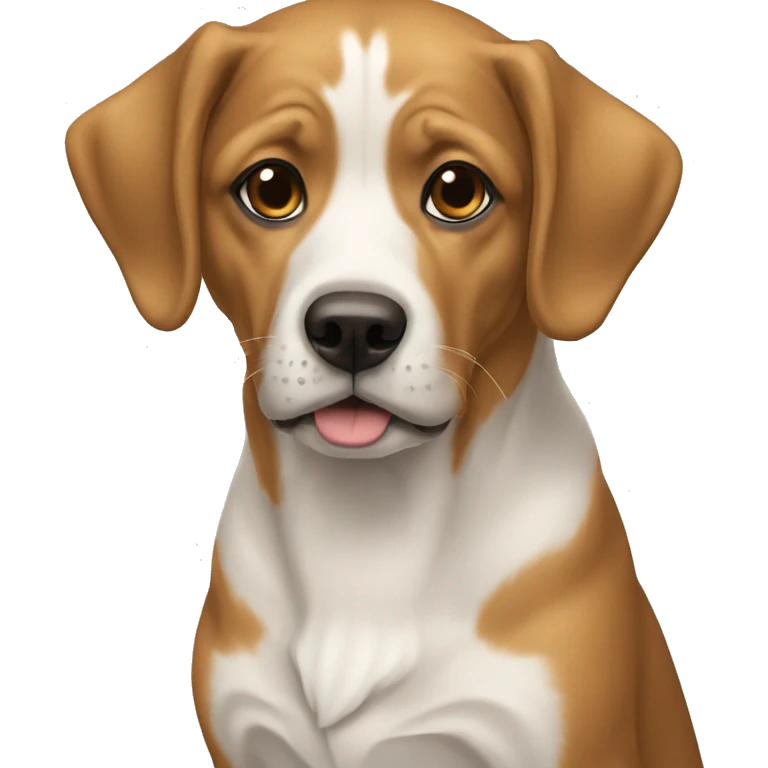 Chien qui mange emoji