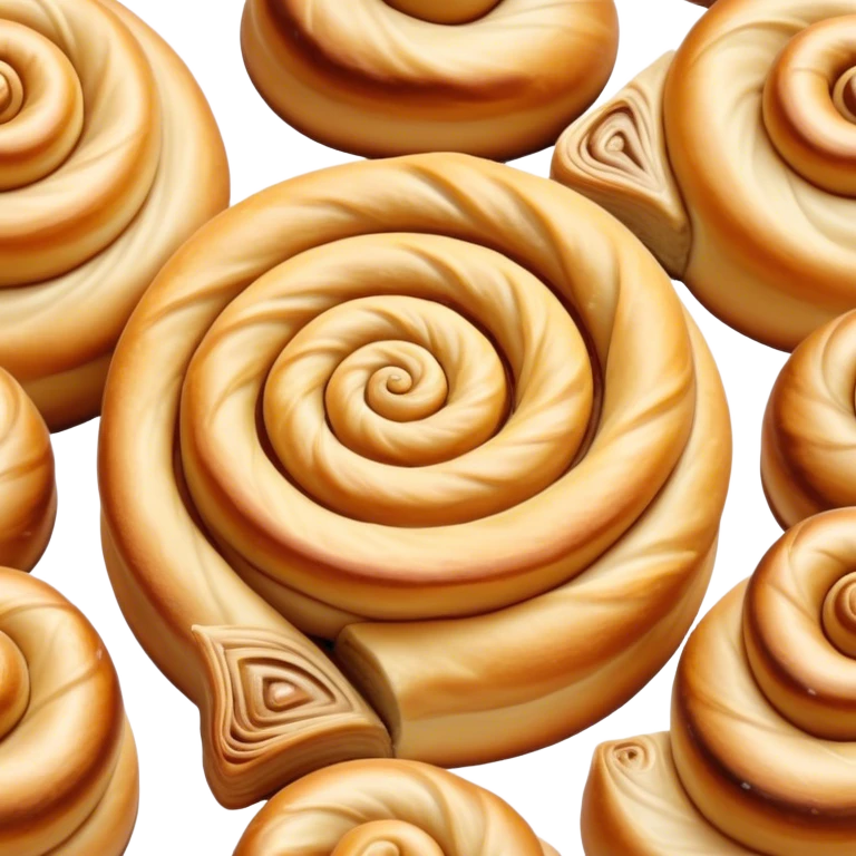 Cinematic delicate escargot pastry, spiral shape with layers of buttery dough, caramelized edges, rich golden-brown tones, elegant and inviting. emoji