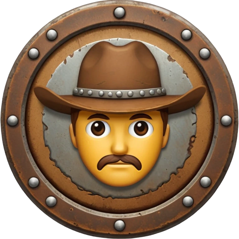  brown western badge emoji