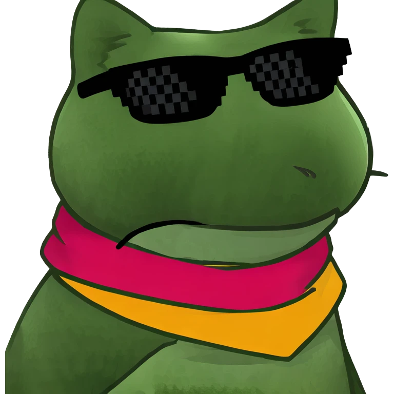 Cat with sunglasses emoji
