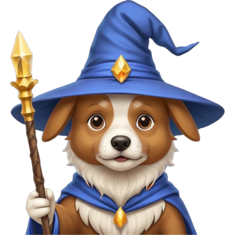 Dog wizard emoji