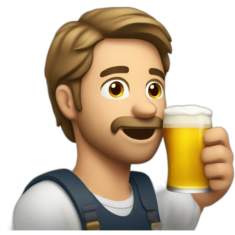 man-drinking-beer emoji